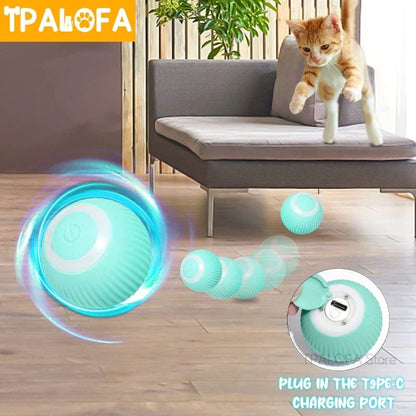 Smart Cat Toys Electric Cat Ball Automatic Rolling Ball Cat Interactive Toys Pets Toy for Cats Indoor Playing Cat Accessories